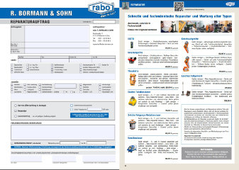 Reparaturauftrag als PDF